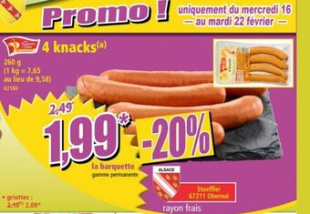 Norma 4 Knacks offre