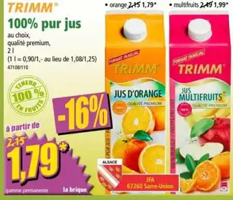 Norma 100% Pur Jus offre