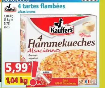 Norma 4 tartes Flambées offre