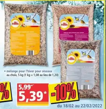Norma Mélange Pour l'Hiver Pour Oiseaux offre