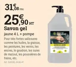 Espace emeraude EMERAUDE Savon gel jaune offre