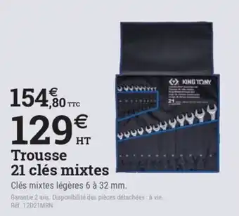 KING TONY Trousse 21 clés mixtes
