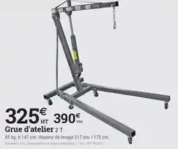 Espace emeraude Grue d'atelier 2 T offre