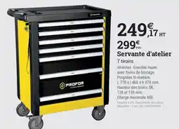 Espace emeraude PROFOR Servante d'atelier offre