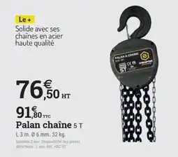 Espace emeraude PROFOR Palan chaîne offre