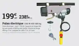 Espace emeraude Palan électrique offre