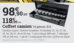 Espace emeraude Coffret camion offre
