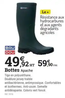 Espace emeraude Bottes Apache offre