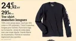 Espace emeraude Carhartt Tee shirt manches longues offre