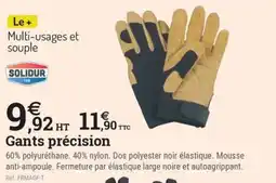 Espace emeraude SOLIDUR Gants précision offre