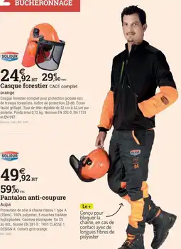 Espace emeraude Pantalon anti-coupure offre