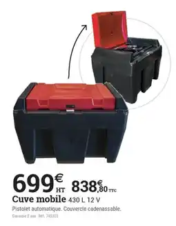 Espace emeraude Cuve mobile offre