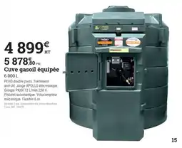 Espace emeraude Carbery Cuve gasoil équipée offre