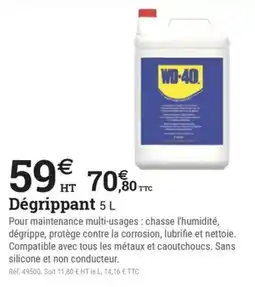 Espace emeraude WD-40 Dégrippant offre