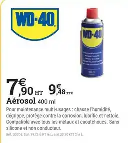 Espace emeraude WD-40 Aérosol offre