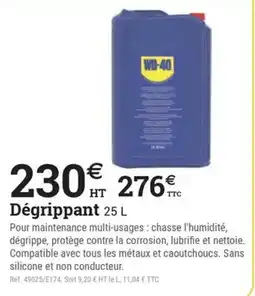 Espace emeraude WD-40 Dégrippant offre