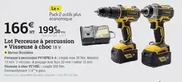 Espace emeraude PROFON Perceuse à percussion + Visseuse à choc offre