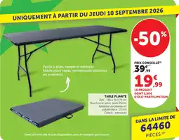 Bi1 Table pliante offre