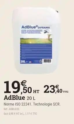 Espace emeraude AdBlue DIFRAMA offre
