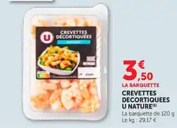 Bi1 U CREVETTES DECORTIQUEES offre