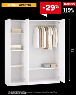 BUT Armoire 3 portes master offre