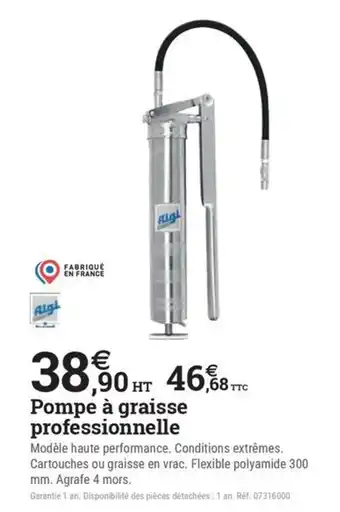 ALGI Pompe à graisse professionnelle