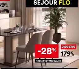 BUT FLO TABLE RECTANGULAIRE offre
