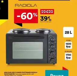 BUT RADIOLA MINI FOUR AVEC PLAQUES ÉLECTRIQUES offre