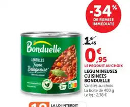 Bi1 Bonduelle Lentilles offre
