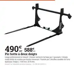 Espace emeraude BRAUN Pic botte à deux doigts offre