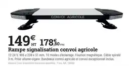 Espace emeraude CONVOI AGRICOLE Rampe signalisation convoi agricole offre