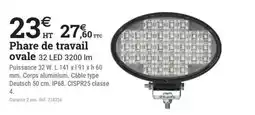 Espace emeraude Phare de travail ovale offre