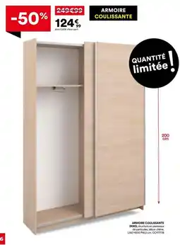 BUT EKKO ARMOIRE COULISSANTE offre