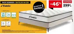 BUT Ysmée Pack sommier + matelas offre