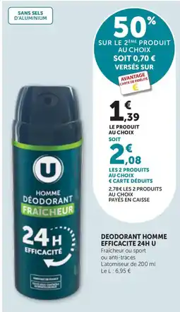 Bi1 U Déodorant Homme offre