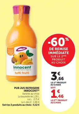 Bi1 Innocent pur jus de 9 fruits et d'1 légume offre