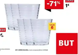 BUT Set 6 verres maldini offre