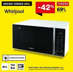 BUT Whirlpool MICRO-ONDES GRIL offre