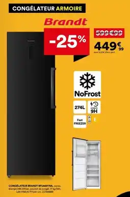BUT Brandt CONGÉLATEUR ARMOIRE offre