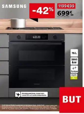 Samsung four encastrable nv7b57sas cook flex