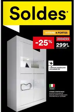 BUT Vitrine 4 portes basic offre