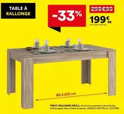 BUT Asola table à rallonge offre