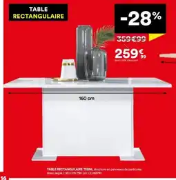 BUT Table rectangulaire terni offre