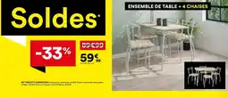 BUT Rick set table et 4 chaises offre