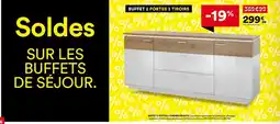 BUT ORVIETO BUFFET 2 PORTES 3 TIROIRS offre