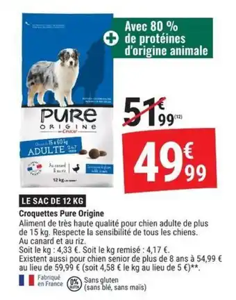 Pure Origine Croquettes
