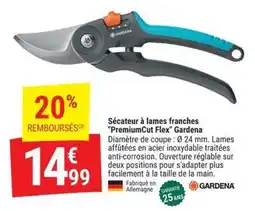 Gamm vert GARDENA Sécateur à lames franches "PremiumCut Flex" offre