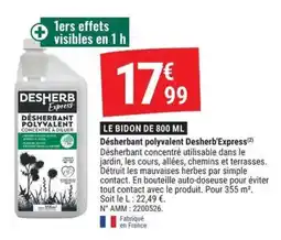 Gamm vert Desherb Express Désherbant polyvalent offre