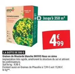 Gamm vert INVIVO Moutarde blanche offre