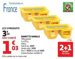 Auchan Danette Vanille offre